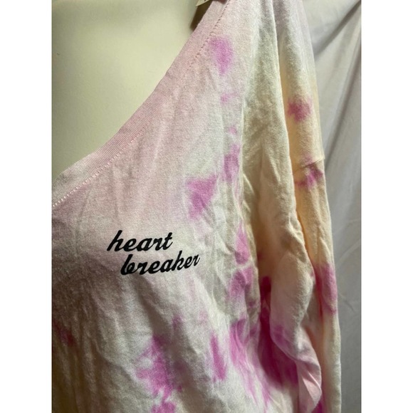 NWT VS PINK Heart Breaker Tie Dye Crop Tee - Picture 2 of 3